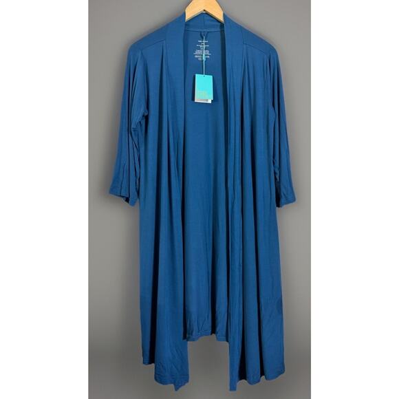 NWT Posh Peanut Sailor Blue Mom Robe Maternity Nursing Labor/Delivery Size Large - Picture 1 of 3